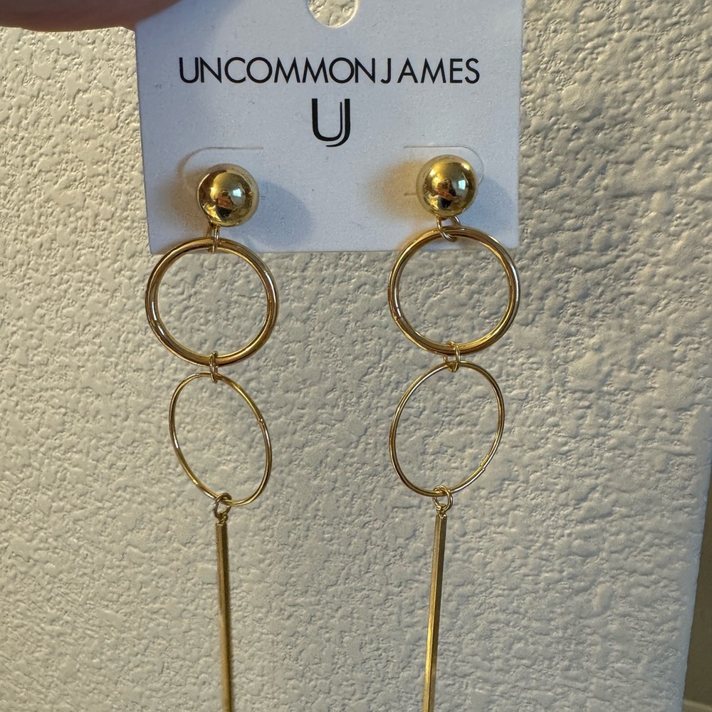 Uncommon James Gold Geometric Drop Earrings